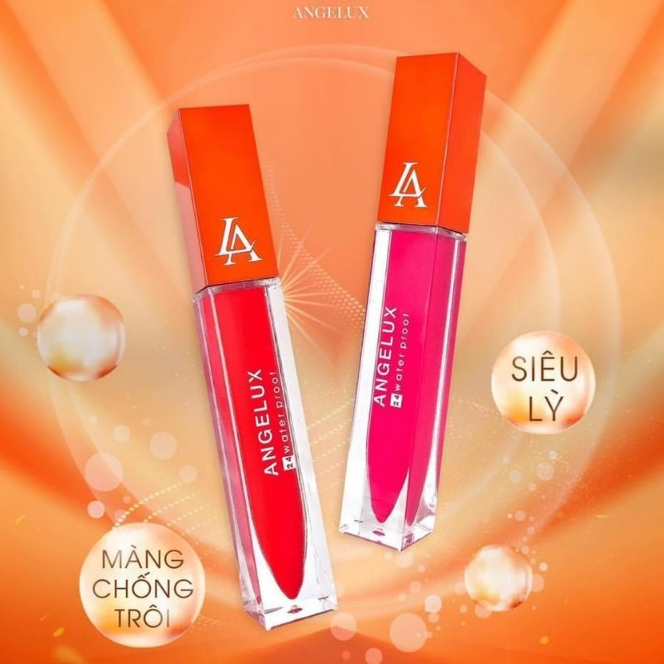 Son Kem Lì Angelux 24h Water Proof Nhiều Màu 20g Chính Hãng New 2023