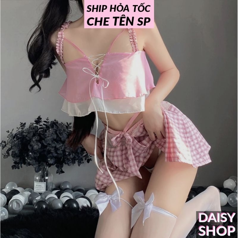 Cosplay nữ sinh trung học Nhật Bản anime gợi cảm - váy ngủ sexy hóa trang học sinh JK