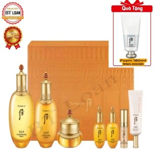 [ Siêu Quà Tặng ] Set dưỡng da chống lão hóa nâng cơ chống nhăn whoo vàng 350ml