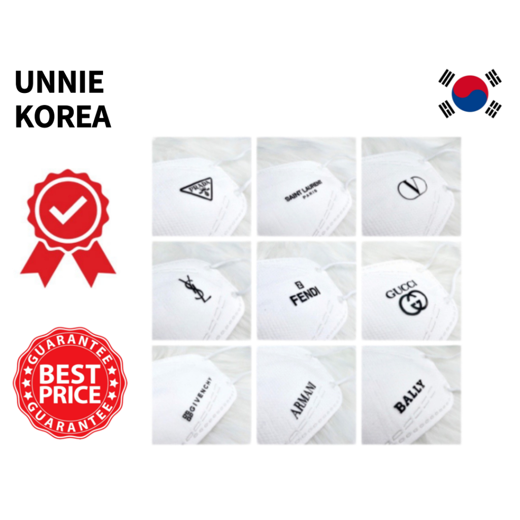 Combo 5 cái khẩu trang KF94 kháng khuẩn in hình đẹp cao cấp/ Khẩu trang họa tiết hàng hiệu/ Khẩu trang đẹp