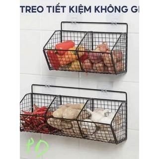  Kệ sắt lưới 3 ngăn đựng hành tỏi đồ nhà bếp đa năng tiện dụng 