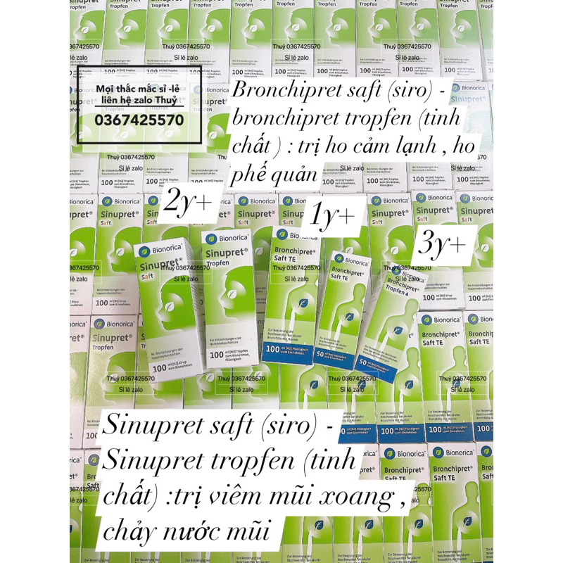 Siro Bionorica Sinupret - Tonsipret -Bronchipret của Đức cho bé