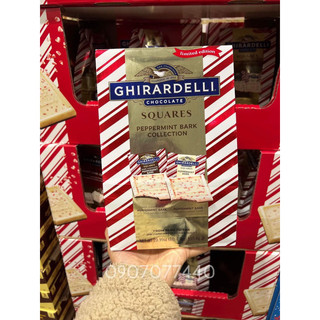 Chocolate Ghirardelli date 8/2024 Squares Peppermint Bark Collection - EDS Hàng Mỹ