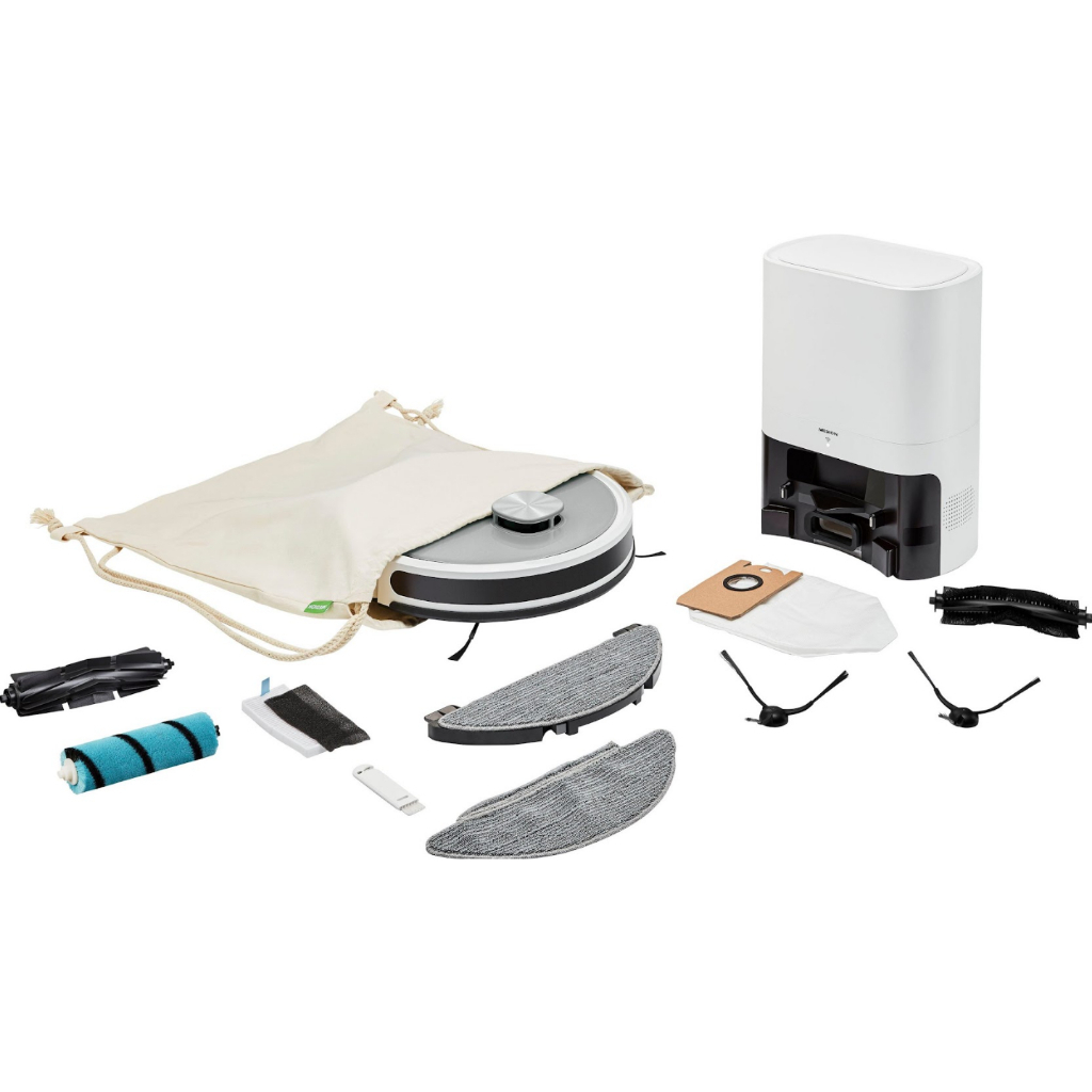 Robot Hút Bụi Lau Nhà Tự Động MEDION X21 SW, Lực Hút Mạnh, Nhập Đức, BH 12 Tháng, Bepchauau