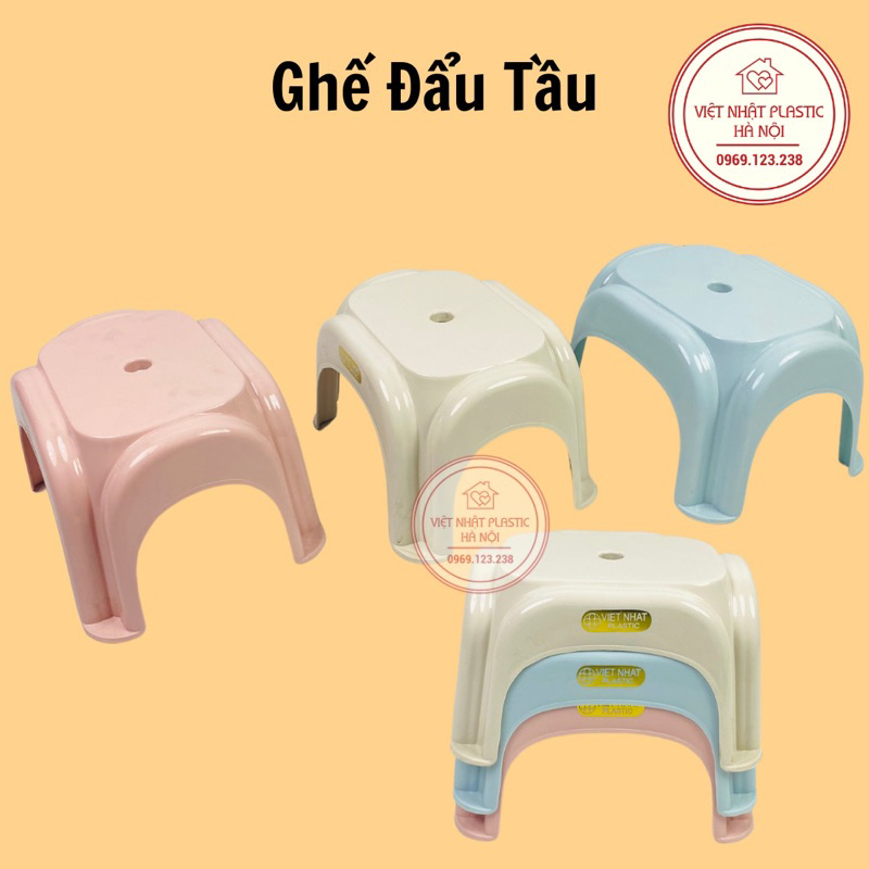 Ghế Đẩu tầu 2107 nhựa PP nguyên chất hàng Cao cấp việt nhật, ghế đẩu thấp