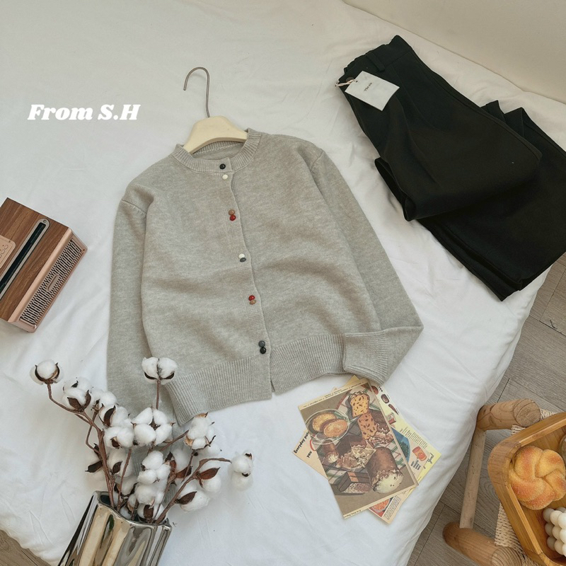 Áo cardigan cúc MÀU SẮC siêu xinh