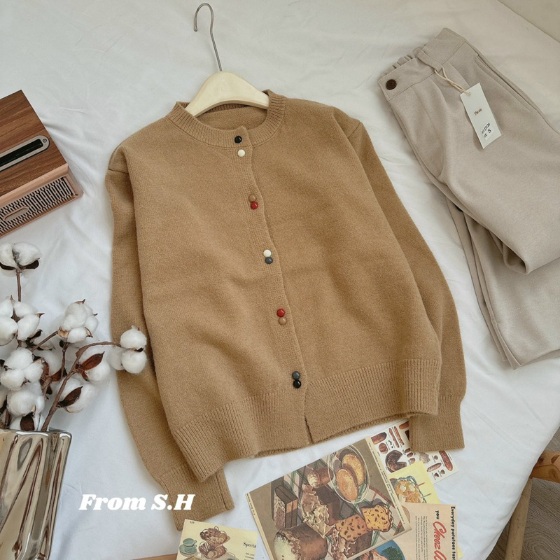 Áo cardigan cúc MÀU SẮC siêu xinh