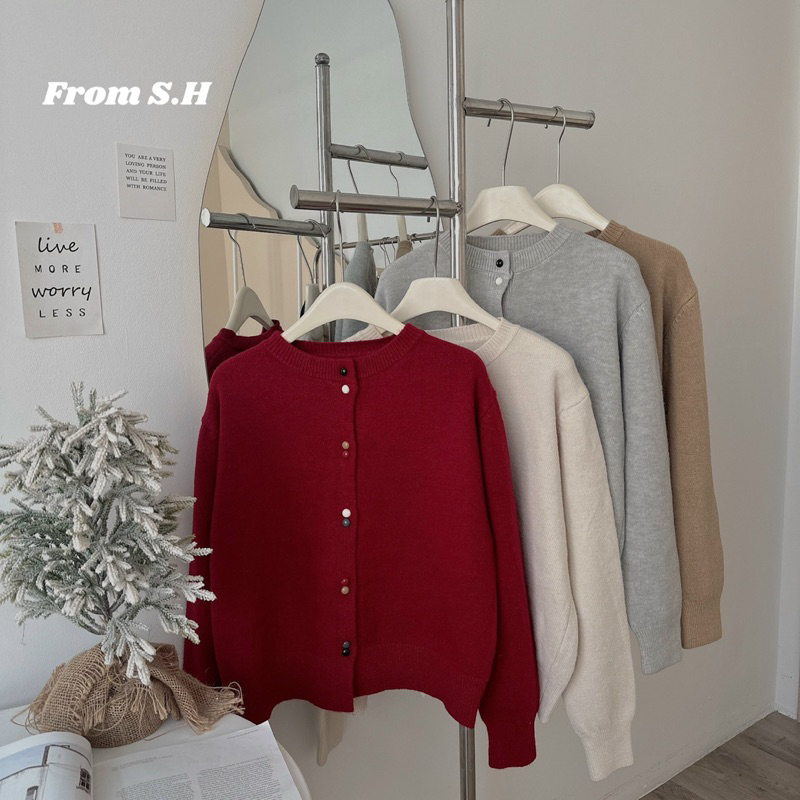 Áo cardigan cúc MÀU SẮC siêu xinh