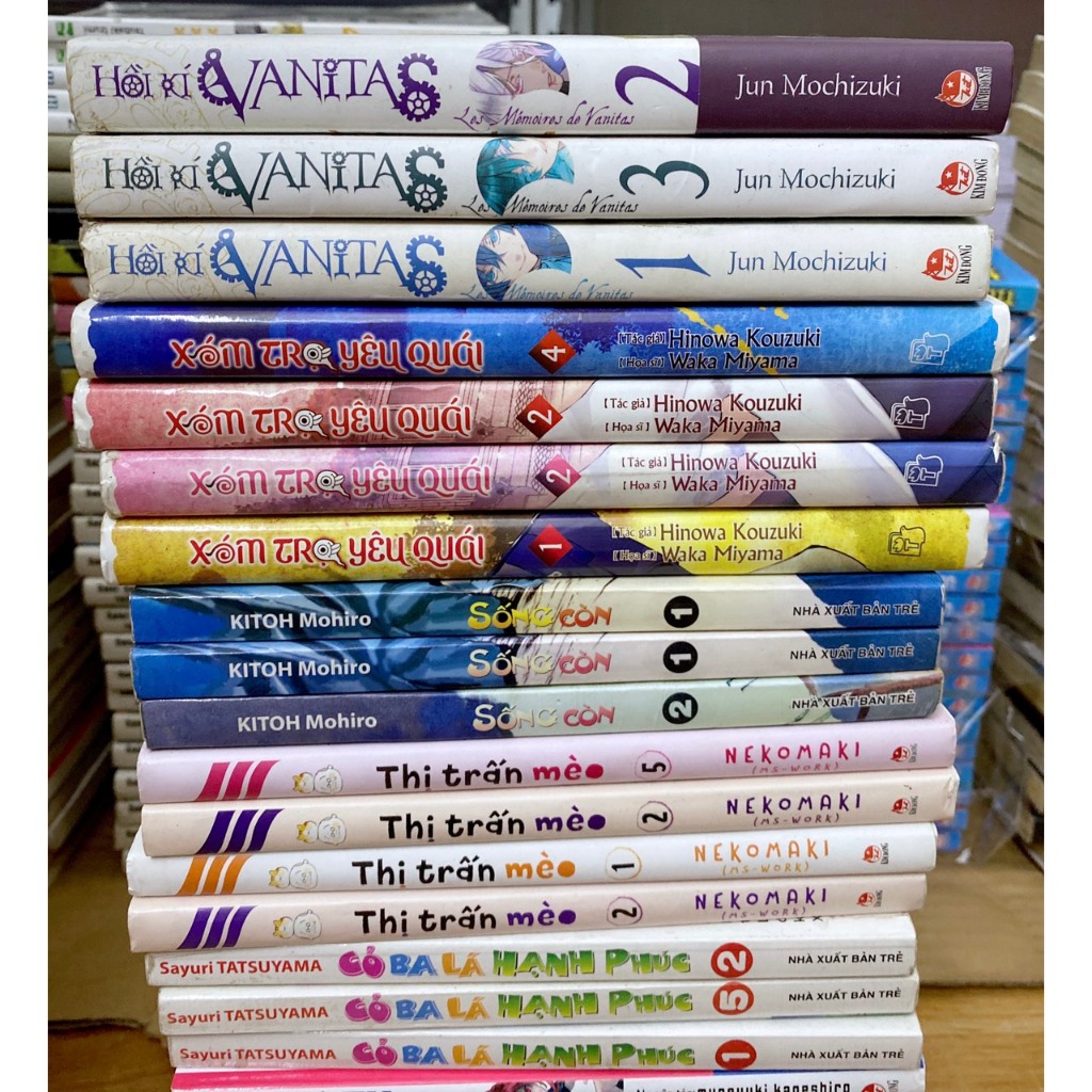 Vở truyên.tranh cũ: BlueLock, Magic Kaito, Thị trấn mèo, Cỏ ba lá, Vanitas, Xóm trọ yêu quái, Sống còn, Luật sư ác quỷ