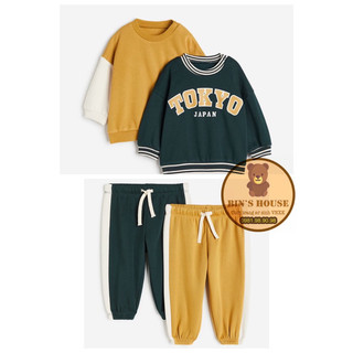 Bộ nỉ bông cho bé h&m sz 6m-4y form to