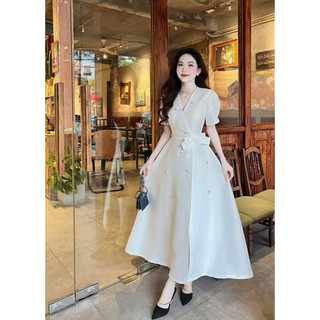 Đầm gấm Tapta đính đá