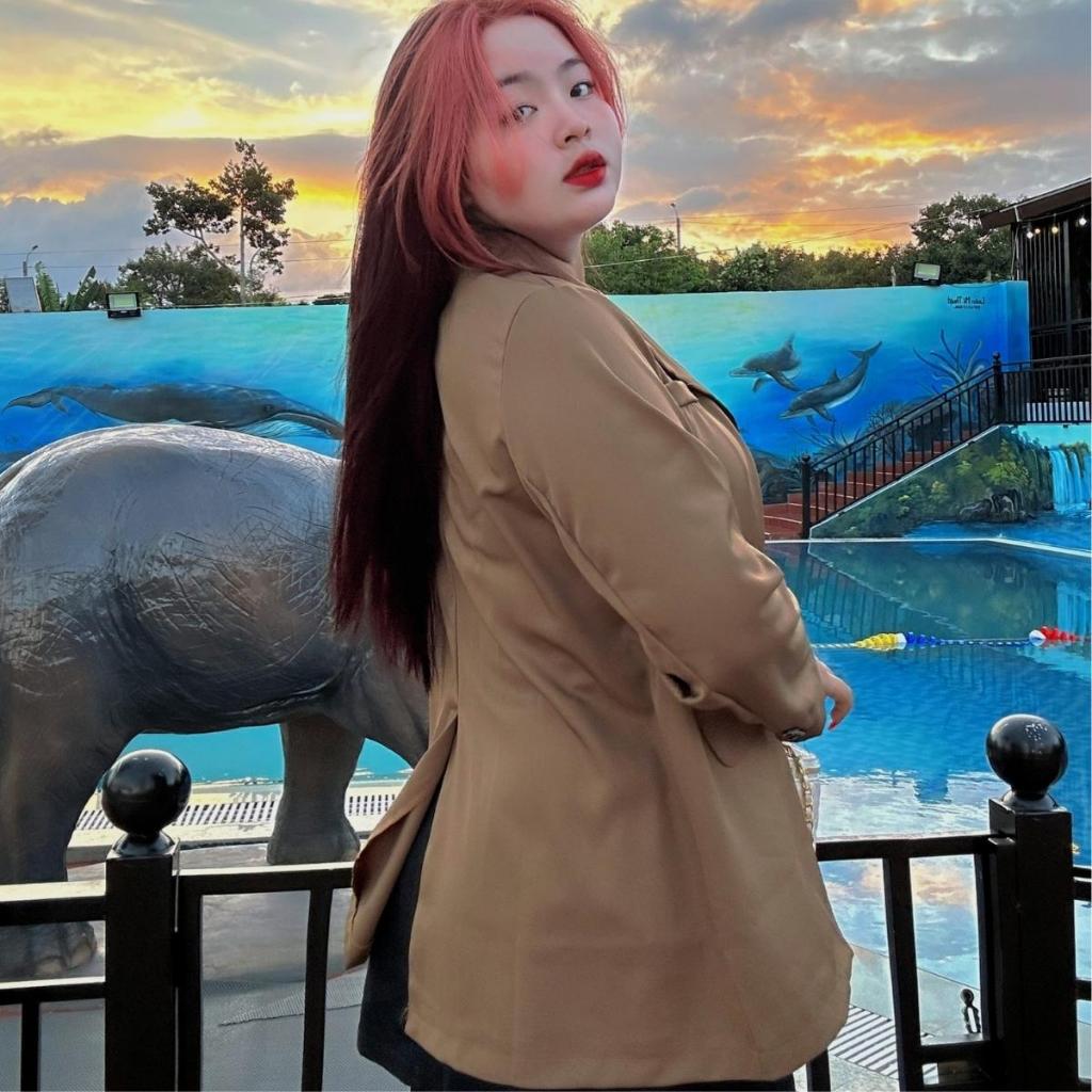 Áo vet bigsize nữ phong cách hàn quốc công sở chất vải cotton lạnh cao cấp dành cho nàng chuppy 55-98kg-VET6