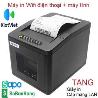 Máy in đơn hàng xprinter q805kl kết nối mạng lan - máy in bill khổ k80 80mm