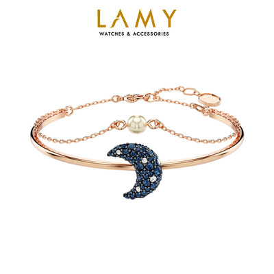 Vòng tay LAMY Luna Moon Blue Crystal Bracelet Rose Gold 2081