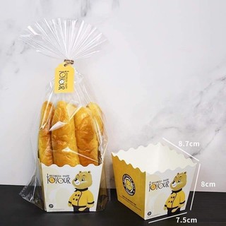 Túi bánh cooki gấu kèm đáy