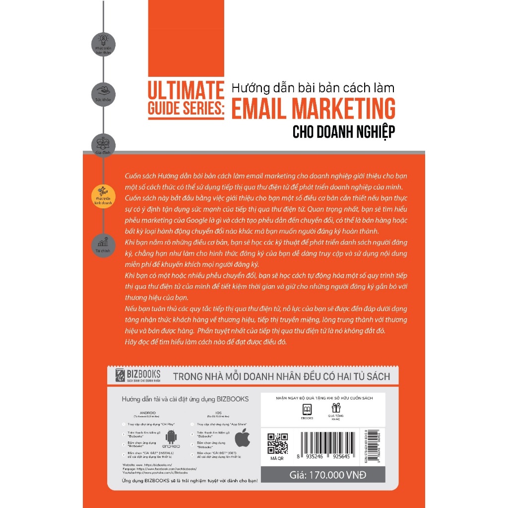 Sách Hướng dẫn bài bản cách làm Email Marketing cho doanh nghiệp Nhà Sách Bizbooks