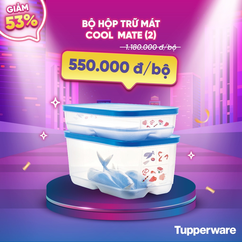Bộ hộp trữ mát Tupperware Cool Mate