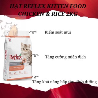 Thức ăn cho mèo con Reflex Kitten Food Chicken & Rice vị gà và gạo 2kg