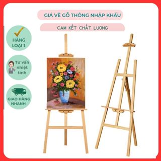 [HÀNG NHẬP KHẨU] Giá vẽ tranh gấp gọn gỗ thông cao cấp-giá vẽ đồ hoạ