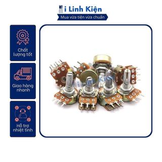 Chiết áp đôi 500k 100k 50k 20k 10k 5k 2k 1k wh148-b100k 15mm