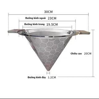 Phễu Lọc Trà Cán Inox 304 - Phễu Lọc Trà Ca 5 lít, Phễu Lọc Trà Ca 2 Lít, Phễu Lọc Trà Ca 1 Lít