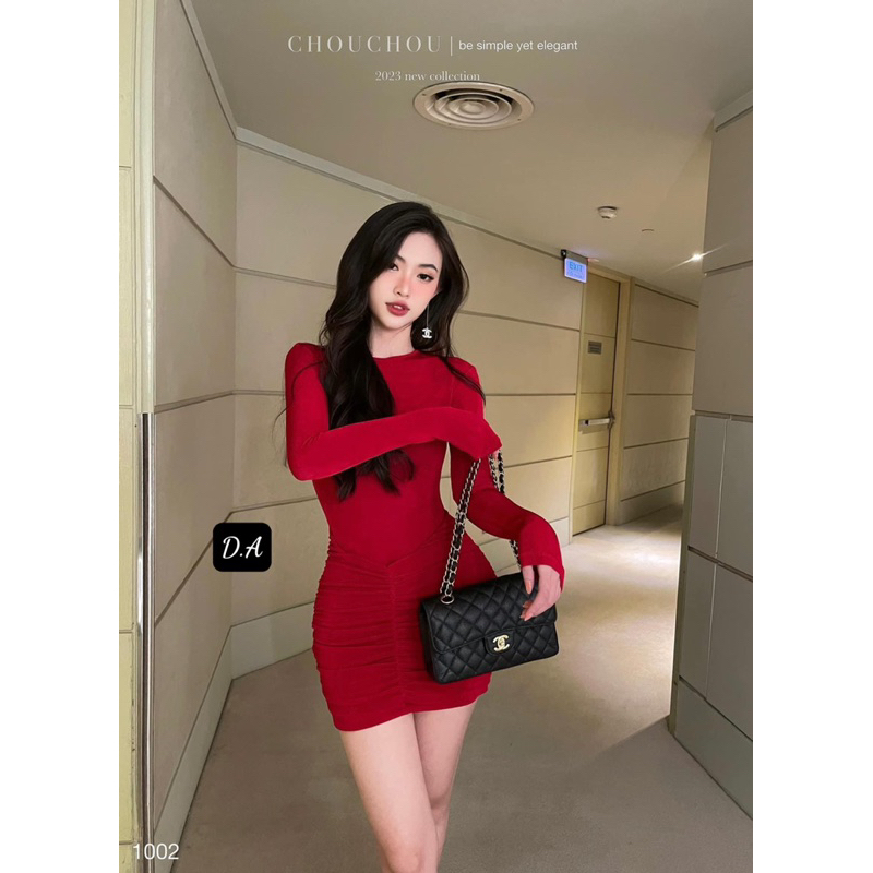 Vây body nhúm dài tay