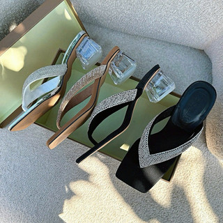 Sandal xoàn xỏ ngón gót mika bigsize, size 40-44