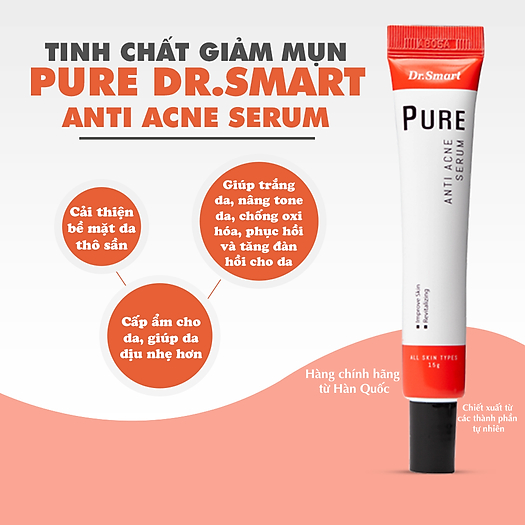 Tinh chất Dưỡng Sáng và Giảm Mụn Dr.Smart Serum 15g