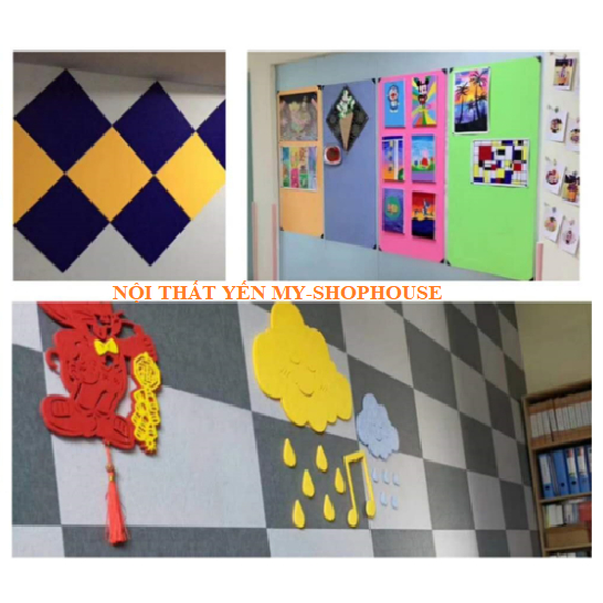 Tấm tiêu âm.Cách âm Sonic Polyester Chống cháy.size 40*50cm dày 9mm