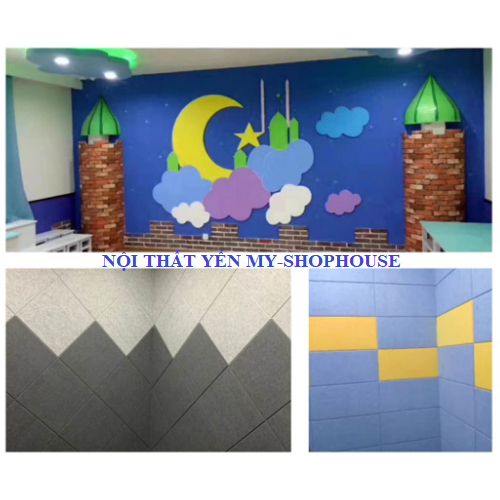 Tấm Nỉ tiêu âm,cách âm Cao cấp Acoustic Sonic. Kích thước 80*40cm/tấm Dày TC 9MM