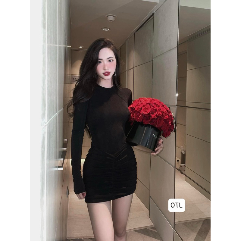 Đầm body đi chơi noel hách dáng