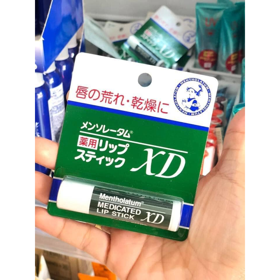 Son dưỡng môi Omi menturm Nhật Bản giảm khô nẻ môi