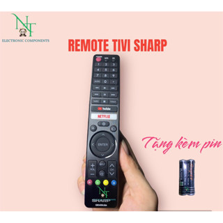 Remote điều khiển TiVi SHARP SMART LCD . Đồ bấm tivi SHARP . Tặng kèm pin sử dụng