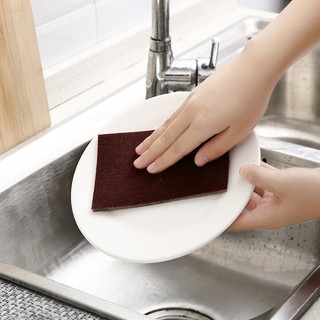 Miếng bọt biển mặt nhám cát chà nồi, rửa chén, chà nồi đánh bóng chảo đồ inox rửa chén đa năng loại 1