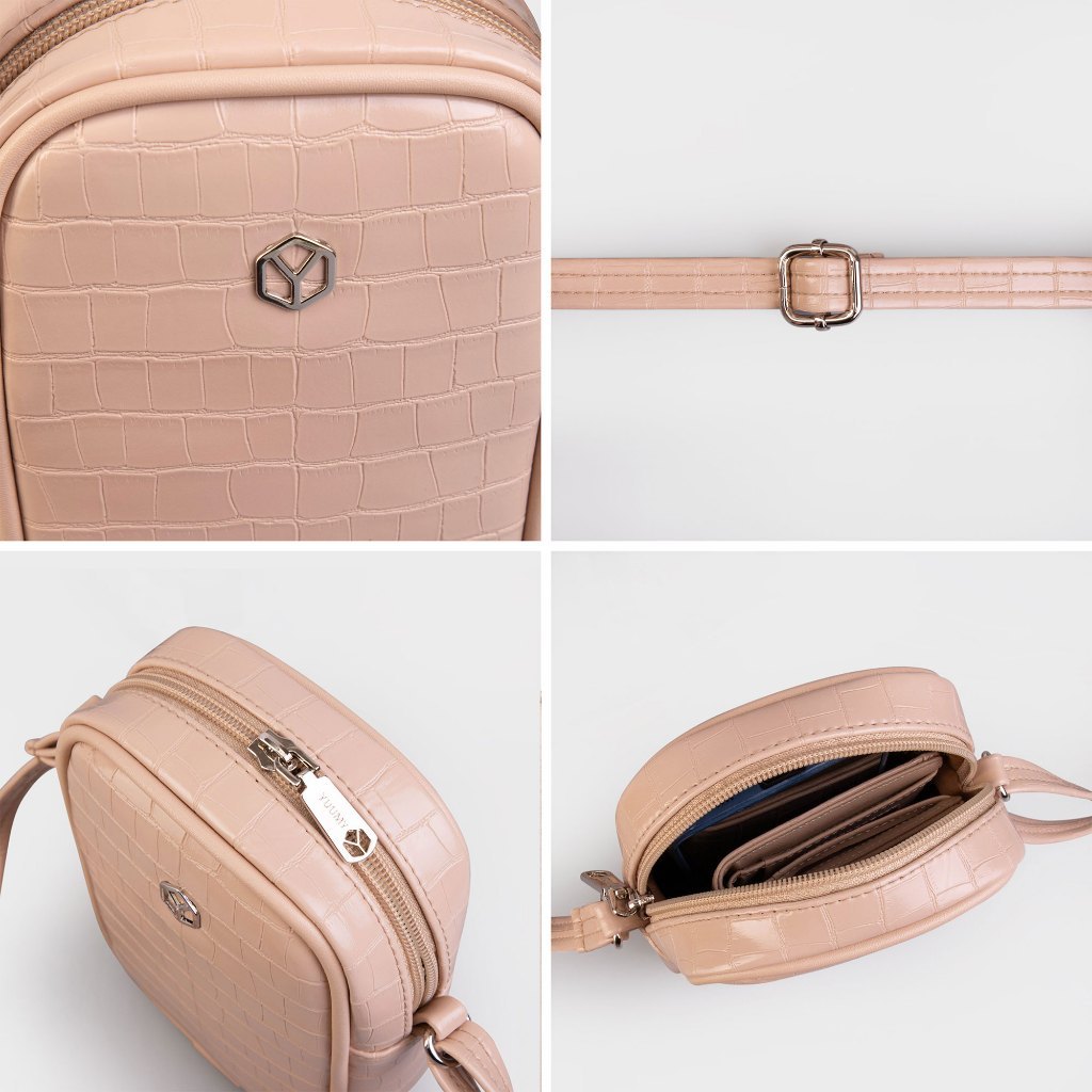 Túi đeo chéo da nữ họa tiết thời trang sành điệu Yuumy YN187