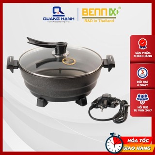 Nồi lẩu điện đa năng Bennix Thái Lan BN05EGP - Dung tích 5 lít, nồi nhôm đúc phủ chống dính cao cấp