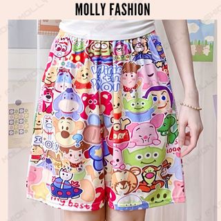 Quần Short hoạt hình Unisex  TOY STORY ❤️ Quần đùi nam nữ mặc nhà Freesize 38-80kg Molly Fashion