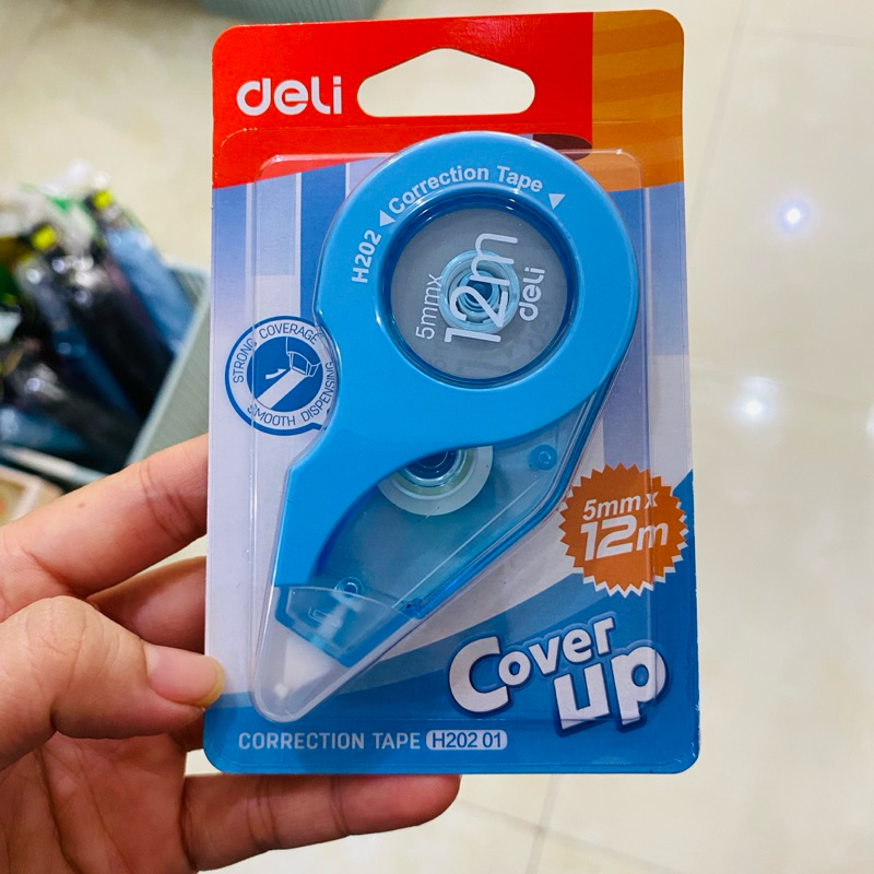 Bút xoá kéo băng xoá kéo Deli cao cấp 5mm x 12m