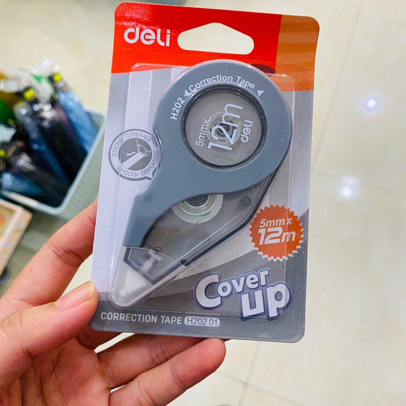 Bút xoá kéo băng xoá kéo Deli cao cấp 5mm x 12m