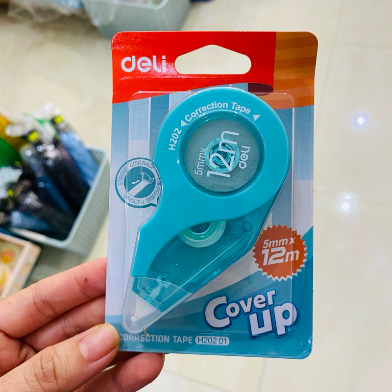 Bút xoá kéo băng xoá kéo Deli cao cấp 5mm x 12m