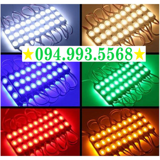 Led dán 3 bóng led hắt 3 mắt lồi siêu sáng chống nước ngoài trời led vỉ 20 thanh