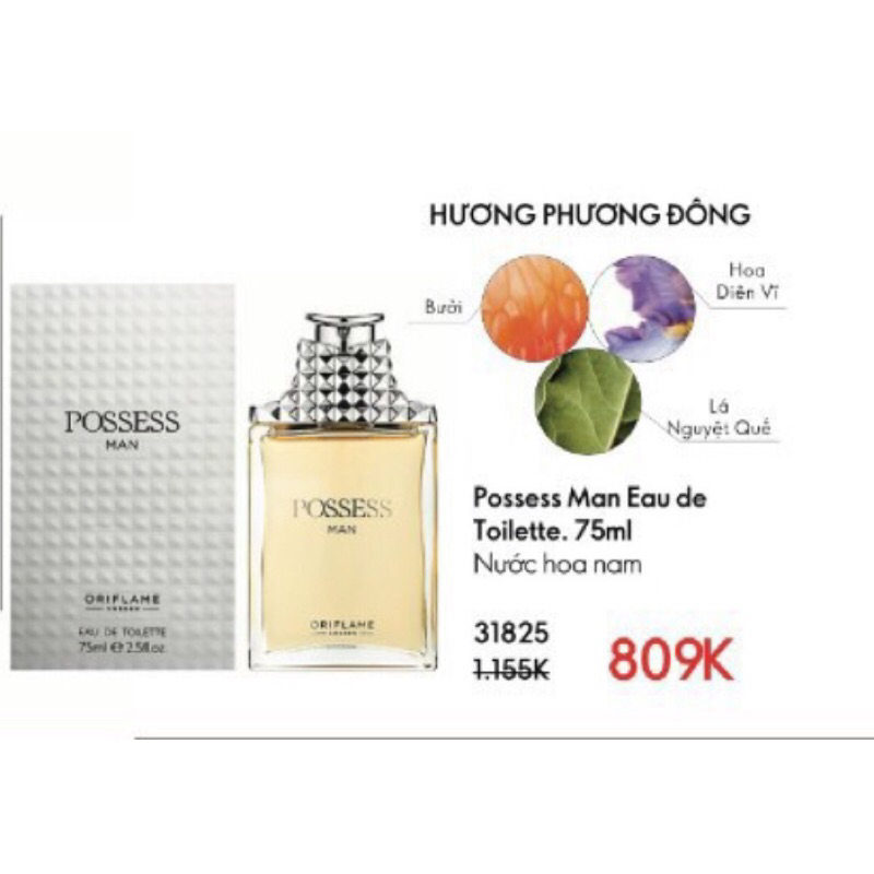 Nước hoa nam posse hương thơm tinh tế