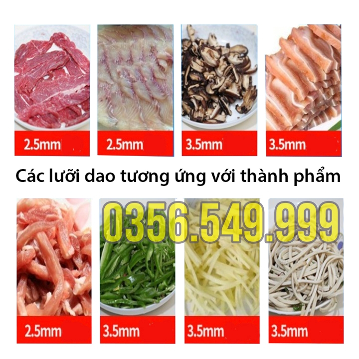 Máy Thái Thịt Tươi Sống, Tai, Bì Làm Thính, Món Xào, Phở Bò. Công Suất 850W. Chuyên Dụng Cho Quán Thịt Nướng.