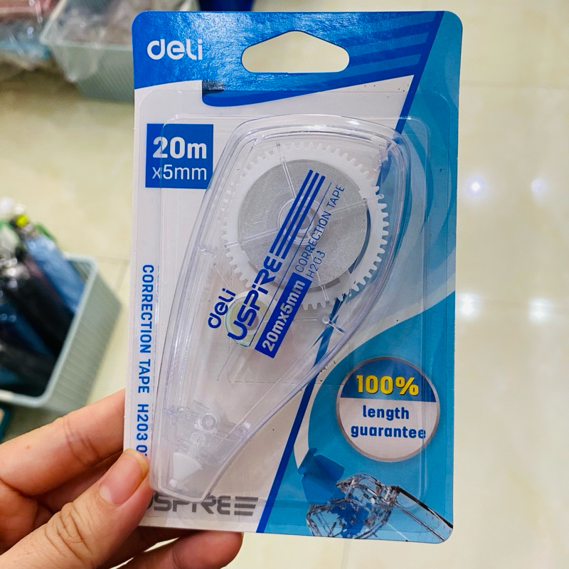 Bút xoá kéo băng xoá kéo Deli cao cấp 5mm x 12m