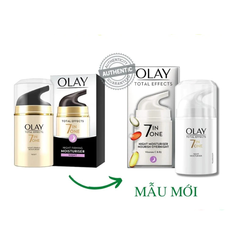 Kem Dưỡng Olay Total Effects 7 In 1 Ngày và Đêm dưỡng da tái tạo và làm đẹp da một cách tối ưu chống lão hóa 50ml