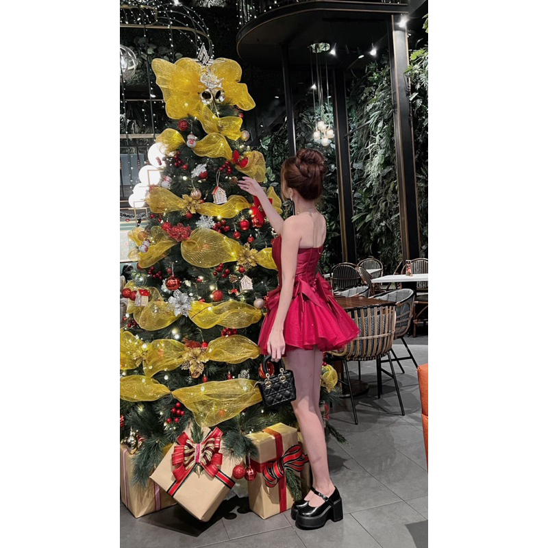 Váy Cup Đính Nơ Eo TKCC ASHYLEY