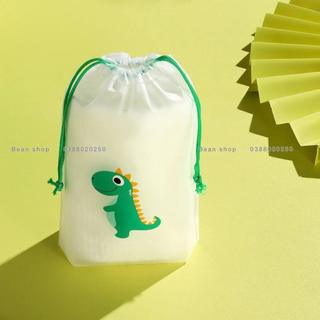 [KHO SỈ] TÚI LỤA DÂY RÚT ĐỰNG ĐỒ HÌNH KHỦNG LONG