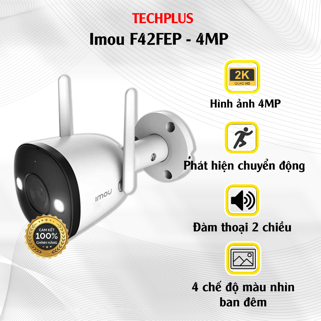 Camera Wifi Imou ngoài trời IPC-F42FEP 4MP - Chính hãng bảo hành 24 tháng