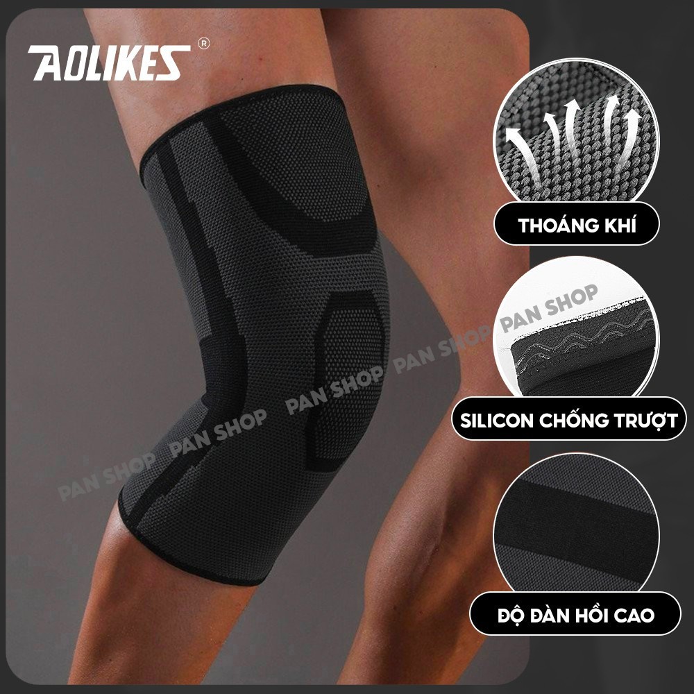 Băng gối bóng đá,chạy bộ vải dệt kim 3D thoáng khí Aolikes 7718B