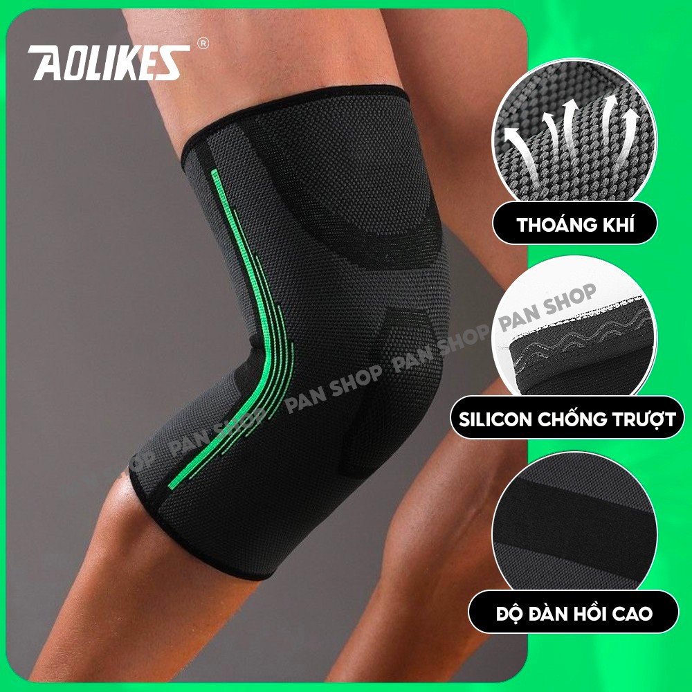 Băng gối bóng đá,chạy bộ vải dệt kim 3D thoáng khí Aolikes 7718B